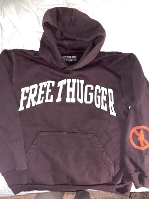 Travis Scott CJ X Cactus Plant Flea Market Free Thugger Hoodie Medium Tried On