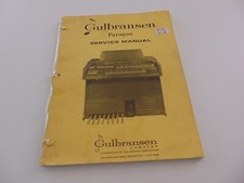 Gulbransen Electronic Organ Paragon 2112 2114 Service Repair Manual Schematics