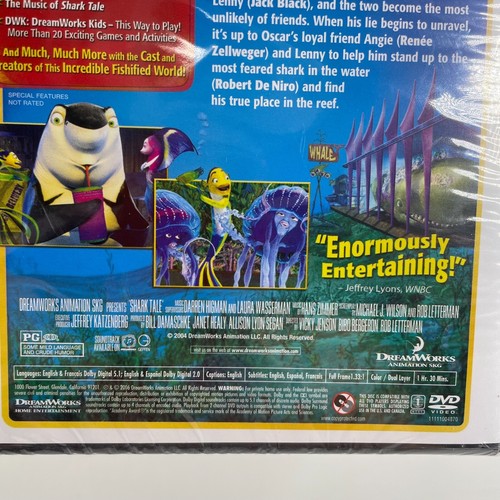 Shark Tale Dream Works Full Screen DVD New - Picture 4 of 4