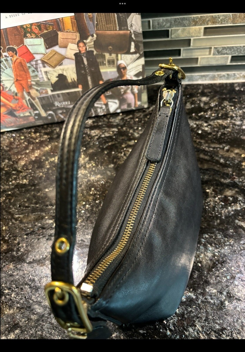 Coach Vintage Legacy West Demi Pouch Hobo Baguette Swing Bag Black