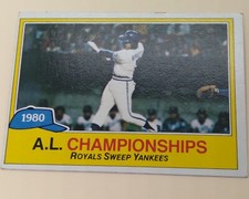 1981 Topps Baseball #401 A.L. Championships George Brett GOOD/VERY GOOD