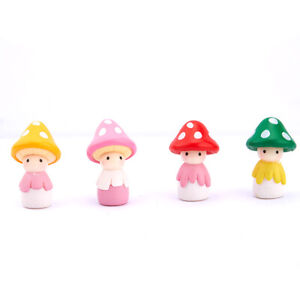Small Mushroom  Dolls Miniature Garden Moss Micro Landscape Ornament Decoration 