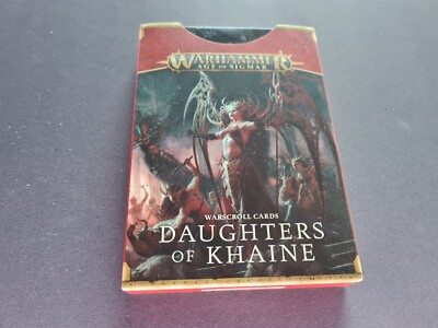 Warhammer Age of Sigmar - Daughters of Khaine - Warscroll Cards - NEU