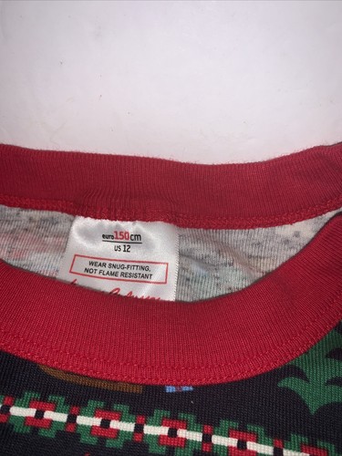 150 US 12 Hanna Andersson Holiday Sweet Gnome Flannel Long John Top - Picture 2 of 3