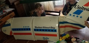 vintage barbie plane