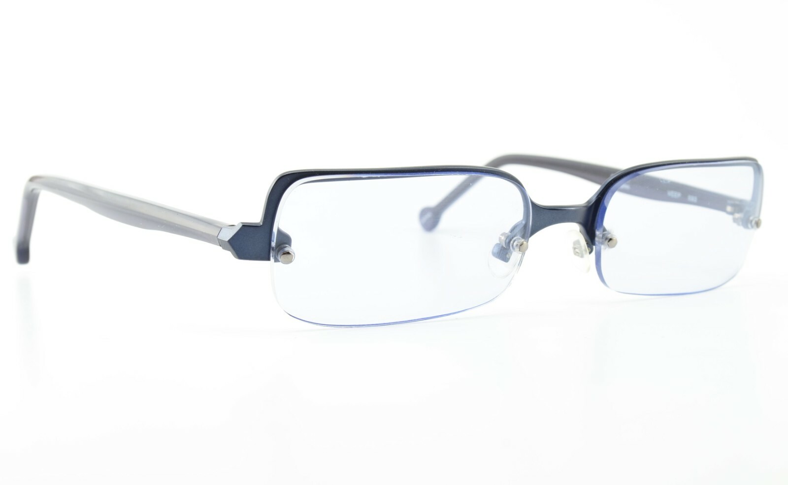 Очки L.A. EYEWORKS Sonnenbrille модели VEEP 593 Schwarz Lila Titanium Япония c2001