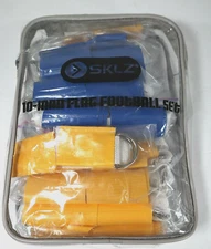 Deluxe 10 Man Flag Football Set Blue & Gold in Carry Bag Sports Games