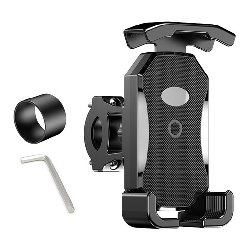 360° Anti-Shake Motorcycle Phone Holder Bike Bicycle Handlebar Mount for iPhone - Photo 3 sur 14