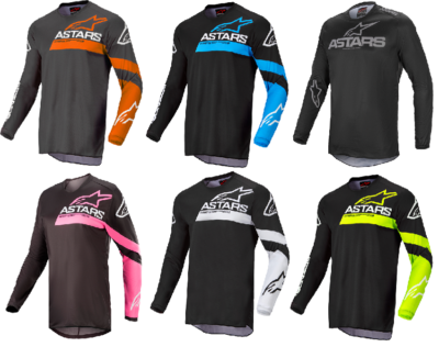 Alpinestars フルイド チェイサージャージ2XL Alpinestar Fluid Chaser Adult Jersey Mx Bmx Dirt Bike Off Road