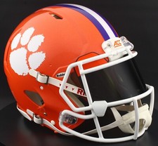 CLEMSON TIGERS NCAA Riddell Speed Full Size REPLICA Football Helmet