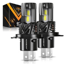 AUXBEAM H4 9003 CANBUS LED HEADLIGHT HIGH LOW BULBS 30000LM 120W 6500K PLUG PLAY