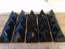 10pcs 50-60g （4CM） NATURAL Obsidian quartz crystal Pyramid healing