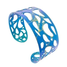 Giampouras 5302 ~ Anodized Colored Titanium Cuff Bracelet