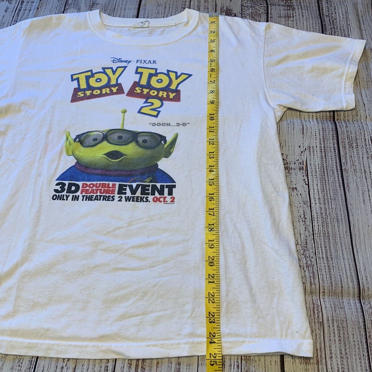 Vintage Toy Story 2 3D Double Feature T-Shirt Size Medium Vintage Toy Story 2 3D Double Feature T-Shirt Size Medium
