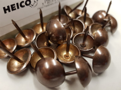 50 French Natur 16mm Polsternägel große Heftklammern Heico H16 Möbelnieten