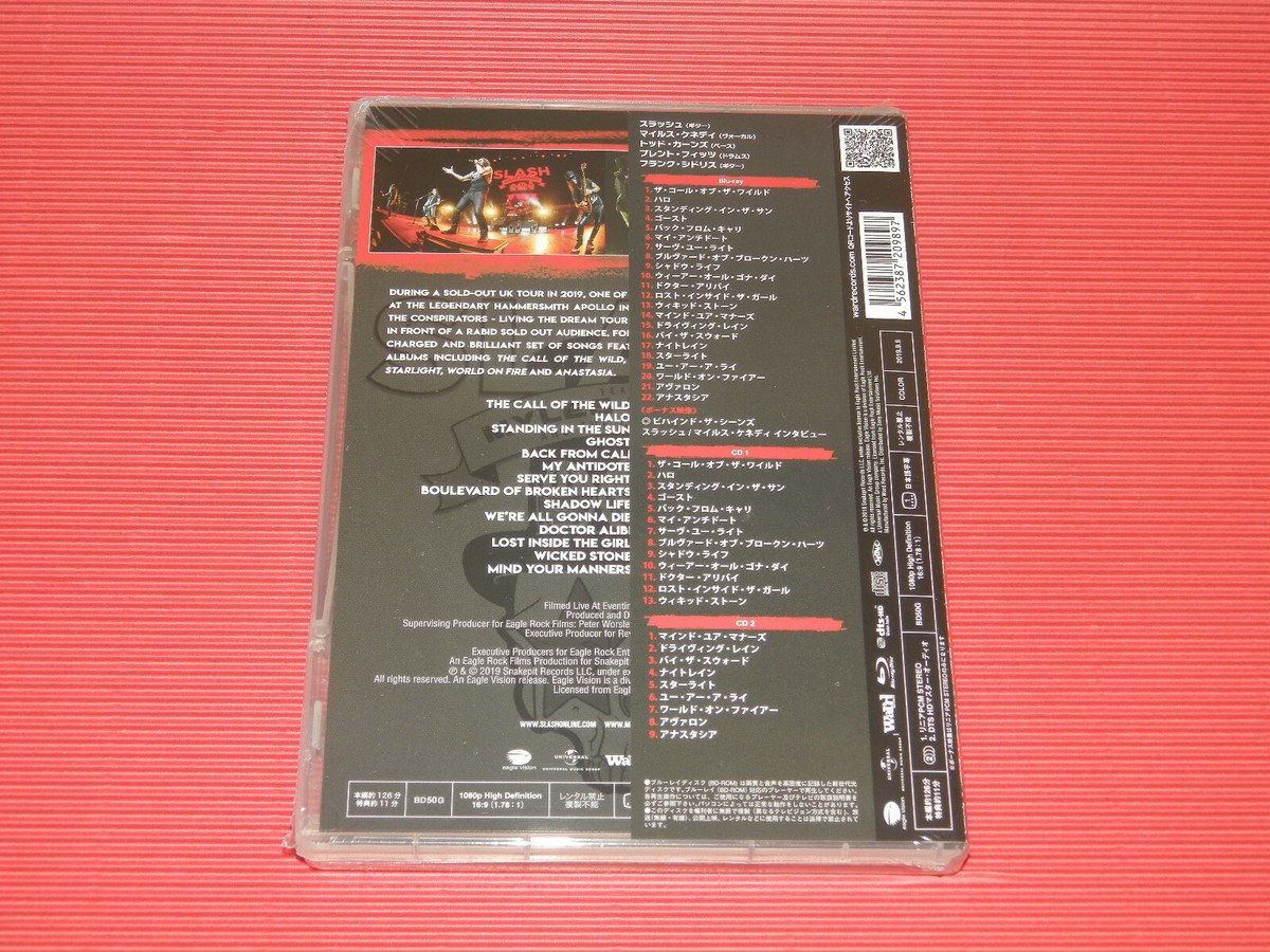 5AT SLASH FEATURING MYLES KENNEDY Living Dream Tour JAPAN BLU-RAY