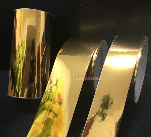 Útil pegatina de cinta envolvente de vinilo cromado espejo brillante para teléfono de automóvil hogar belleza AB - Imagen 19 de 22