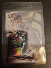2022 Bowman Platinum Prospects SP 54 /75  Steven Hajjar TWINS Platinum Bar 999.5