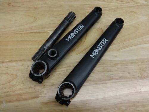 Redline Monster 3 Piece Cranks 175mm BMX Old School Vintage GT HARO Mongoose