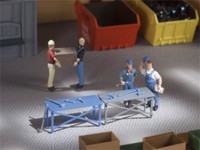 Auhagen 41643 3 WerkbäNke Zur WerkstattausrüStung Oder Baustelle Bausatz H0 Neu