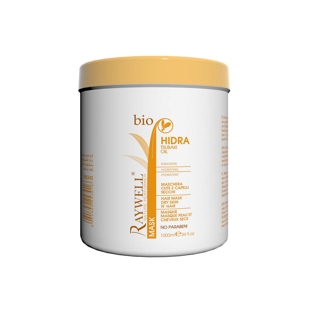 RAYWELL BIO HIDRA TSUBAKI OIL MASCHERA CUTE E CAPELLI SECCHI IDRATANTE 1000ML