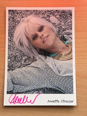Annette Strasser Autograph Card Original Signed #S2561
