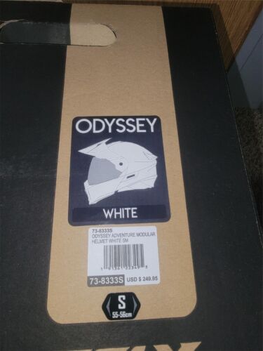 FLY RACING ODYSSEY ADVENTURE HODULAR HELMET WHITE SMALL DOT - Photo 10 sur 10