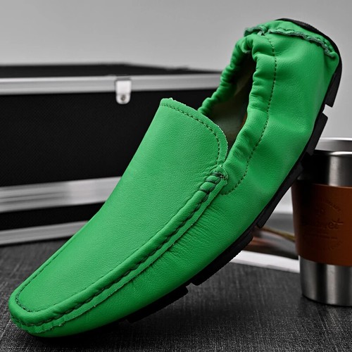 Men's Casual Shoes Soft Loafers Breathable Moccasins Slip-on Driving Shoes - Picture 12 of 29