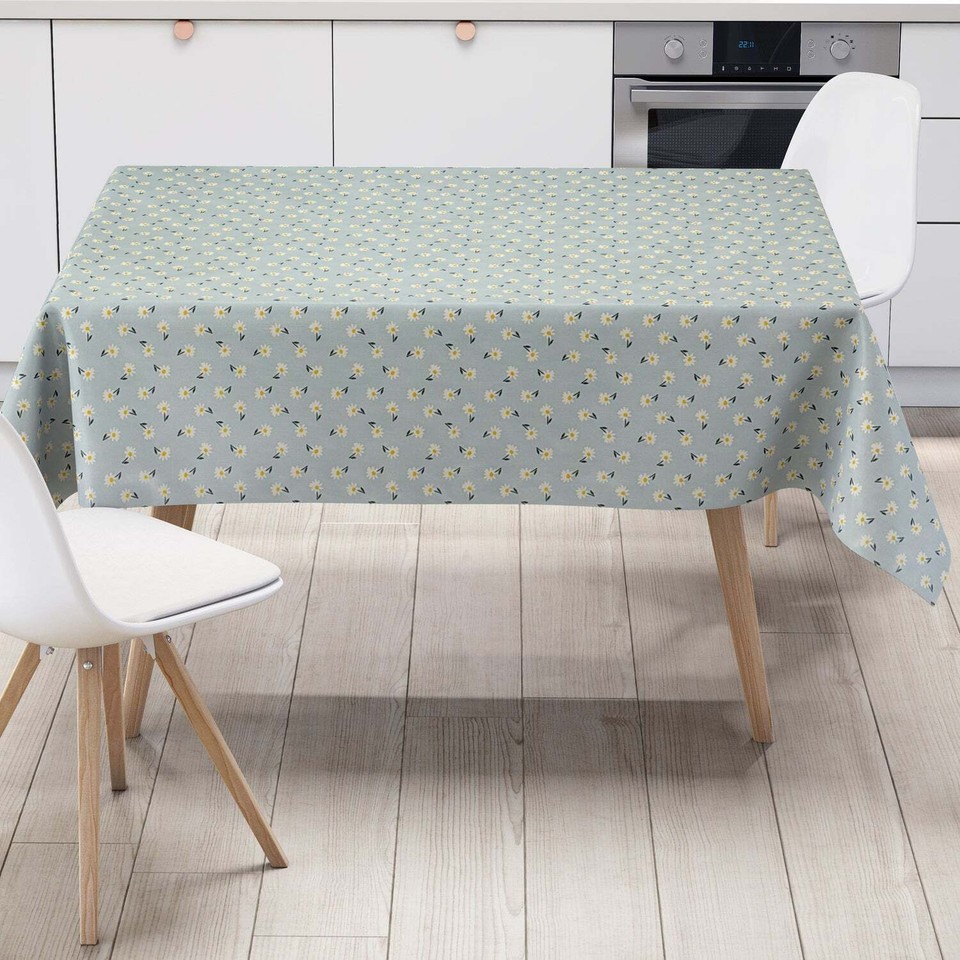 KEVKUS Tovaglia in tela cerata Love con cuori beige, marrone, in legno, primavera, quadrata, ovale, (bordo tagliente (senza bordo), 140 x 180 cm, ovale