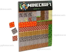 Minecraft Magnet Set Fridge 2 Sheets Mojang ThinkGeek Magnetic NEW SEALED