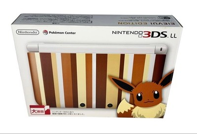 Nintendo 3DS LL Pokemon Center Eevee Edition Console SUPER RARE JP