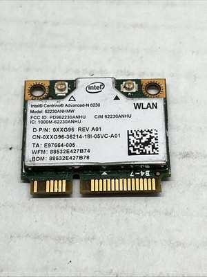 Intel Centrino 62230ANHMW Advanced-N 6230 Dual Band 5.15 35GHz Laptop WiFi Card