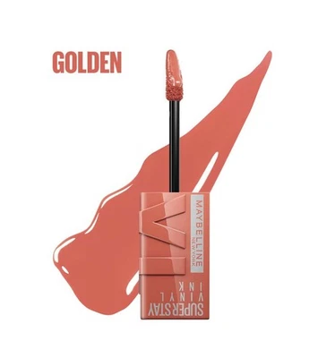 GEMEY MAYBELLINE SUPERSTAY VINYL INK ROUGE A LEVRES TENUE 16H 105 GOLDEN NEUF - Photo 1/4