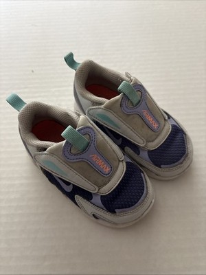 Nike CW1629-004 Air Max Bolt TDE Sneakers Toddler Shoes Gray Blue Yellow 7C 