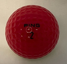 PING Karsten 2 Eye Two-Tone Golf Ball White Red Pebble Beach Logo