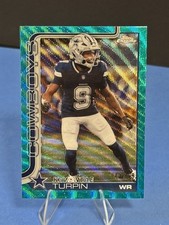 Topps 2025 Chrome KaVontae Turpin Dallas Cowboys Blue Wave Refractor #84 /199