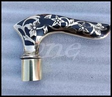 Brass Designer Head Victorian Handle For Only Wooden Walking Stick Cane