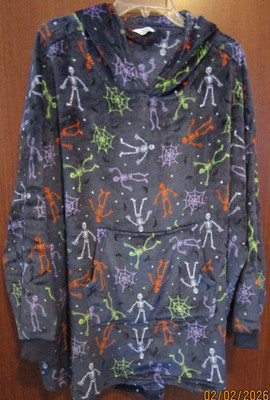 New Kohls Joyful Moments Skeleton Pullover Soft Poly Top S/M Poly Bust 66 L 35