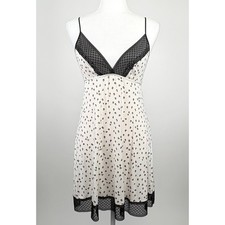 Victoria  s Secret Leopard Print Slip Dress Nightie Medium Mesh Feminine Dainty