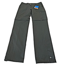 NEW COLUMBIA Women  s Silver Ridge Convertible Pants Omni-Shield Dark Gray sz 8L