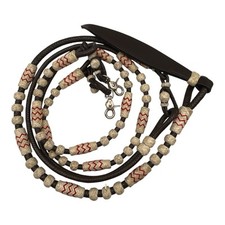Handbraided Rawhide Romal Horse Reins w/ Deco...