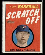 2019 Topps Heritage #4 Justin Smoak 1970 Topps Scratch-Offs card