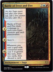 Battle of Frost and Fire - Kaldheim 204/285 Rare Saga