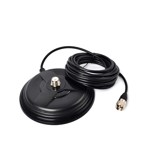 Base Magnetica Per Antenna SO239 Con Cavo 5m – Per Radio Mobile Auto, Taxi, Bus
