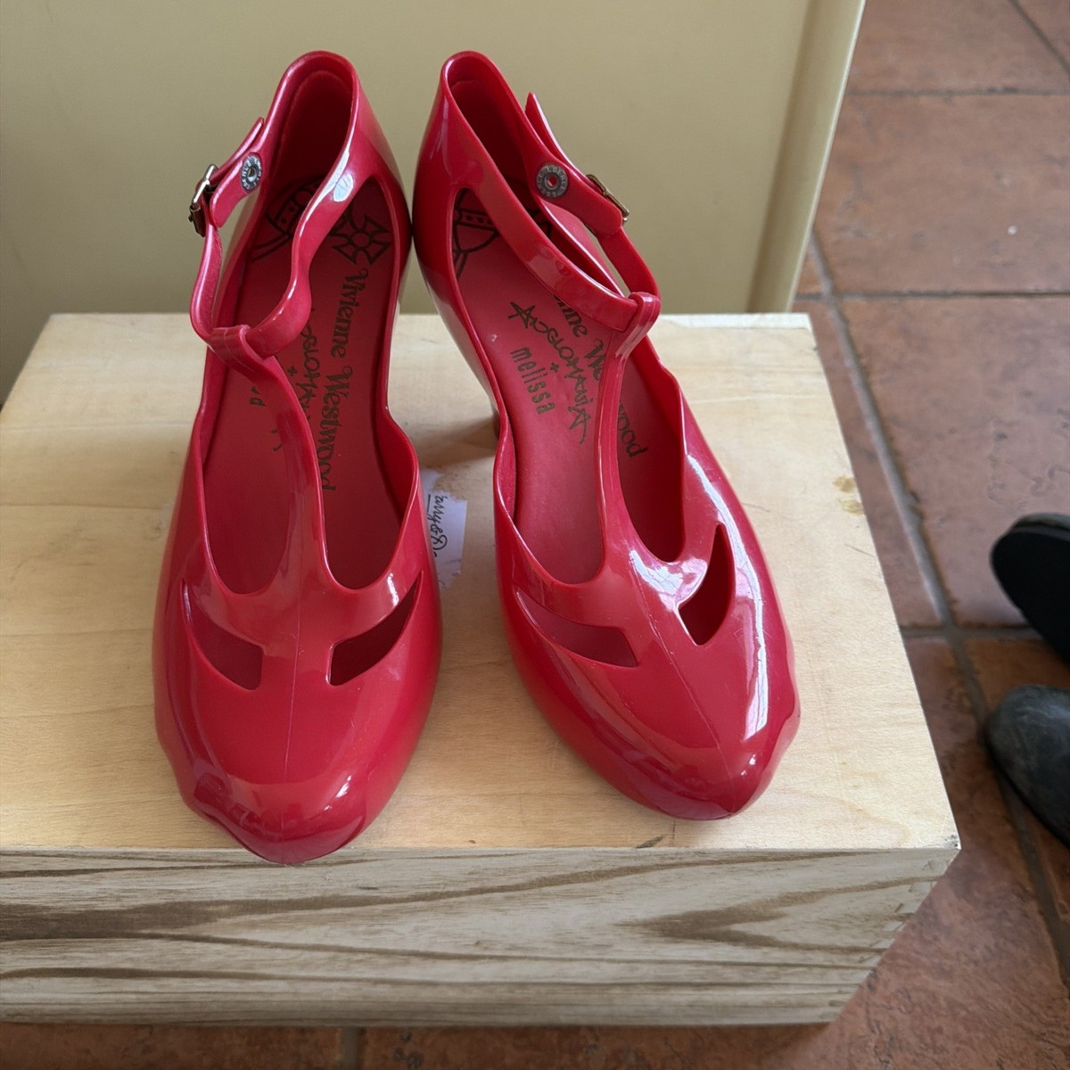 Rare Vivienne Westwood Anglomania Mary Jane X Melissa Heels Shoes