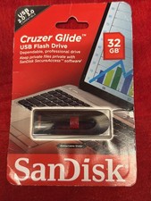 SANDISK CRUZER GLIDE 32GB USB FLASH DRIVE k35)