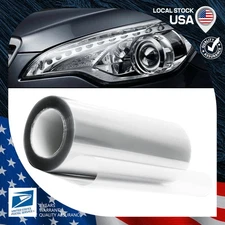 New Transparent Len Vinyl Protection Wrap 12"x71" Film For Headlight Taillamp
