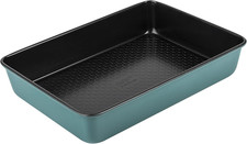 X Nadiya Roasting Tin Non Stick - Deep Large Baking Tray 33Cm X 23Cm, Durable St