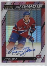 2024-25 O-Pee-Chee Platinum 2024-25 Update Red Prism 27/30 Owen Beck Auto 0z4x