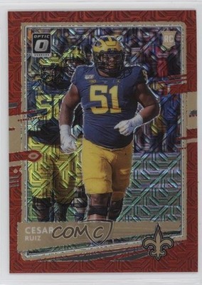 2020 Panini Donruss Optic Rookies Red Mojo Prizm Cesar Ruiz #131 Rookie RC 0ud4